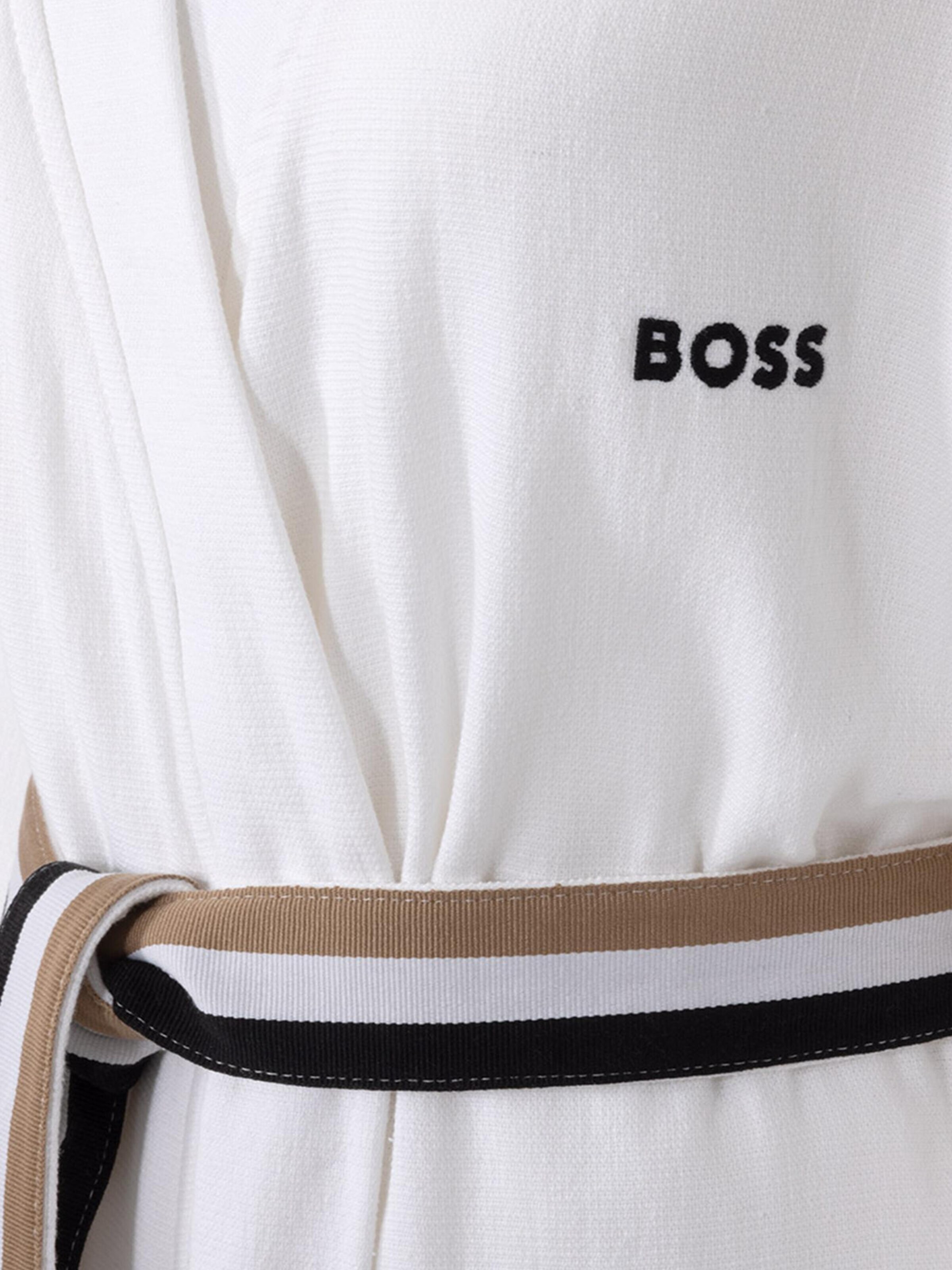BOSS Home Bademantel lang 'BLINEA'‌‌ in Weiß