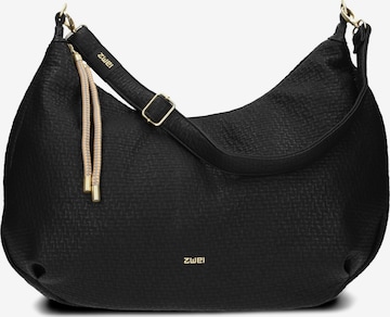 ZWEI Schultertasche 'LOLA' in Schwarz: Vorderseite