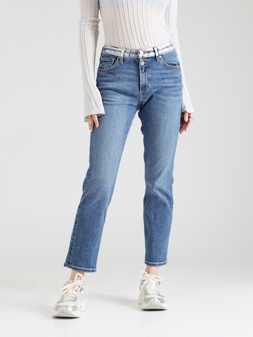 QS Regular Jeans in Blauw: voorkant