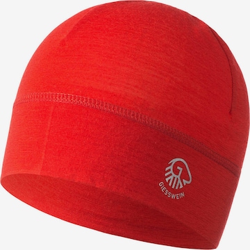 GIESSWEIN Beanie 'Gamsstein' in Red: front