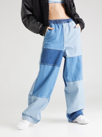 ADIDAS ORIGINALS Wide leg Jeans 'KSENIA SCHNAIDER' in Blauw: voorkant