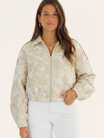 Honnête Atelier Tussenjas 'Bella' in Wit: voorkant