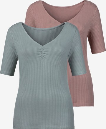 LASCANA Shirt in Lila: voorkant