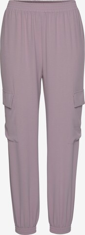 Effilé Pantalon LASCANA en violet : devant
