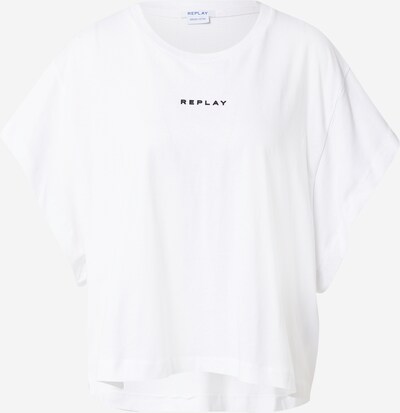 REPLAY Majica u crna / bijela, Pregled proizvoda