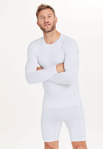 ENDURANCE Langarmshirt 'Power V2' in Weiß: Vorderseite