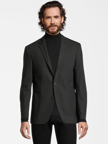 Steffen Klein Slim fit Suit Jacket in Black: front