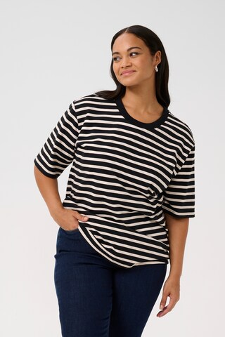 KAFFE CURVE Shirt 'KC Lorana' in Zwart: voorkant