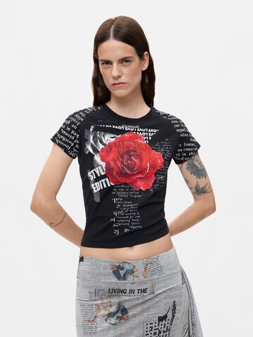 Desigual Футболка в Черный: спереди