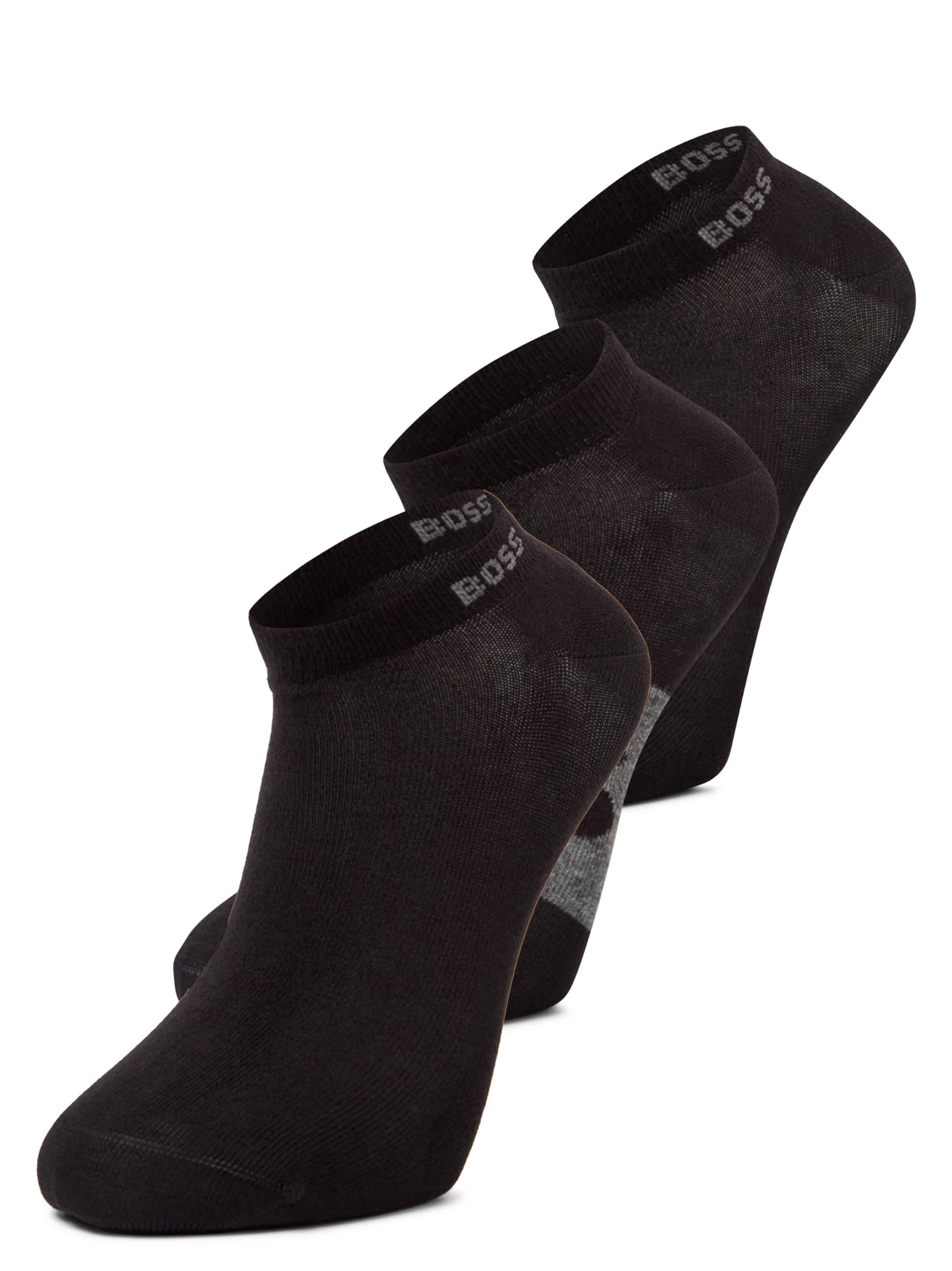 BOSS Chaussettes en 39-42 en noir, Vue avec produit