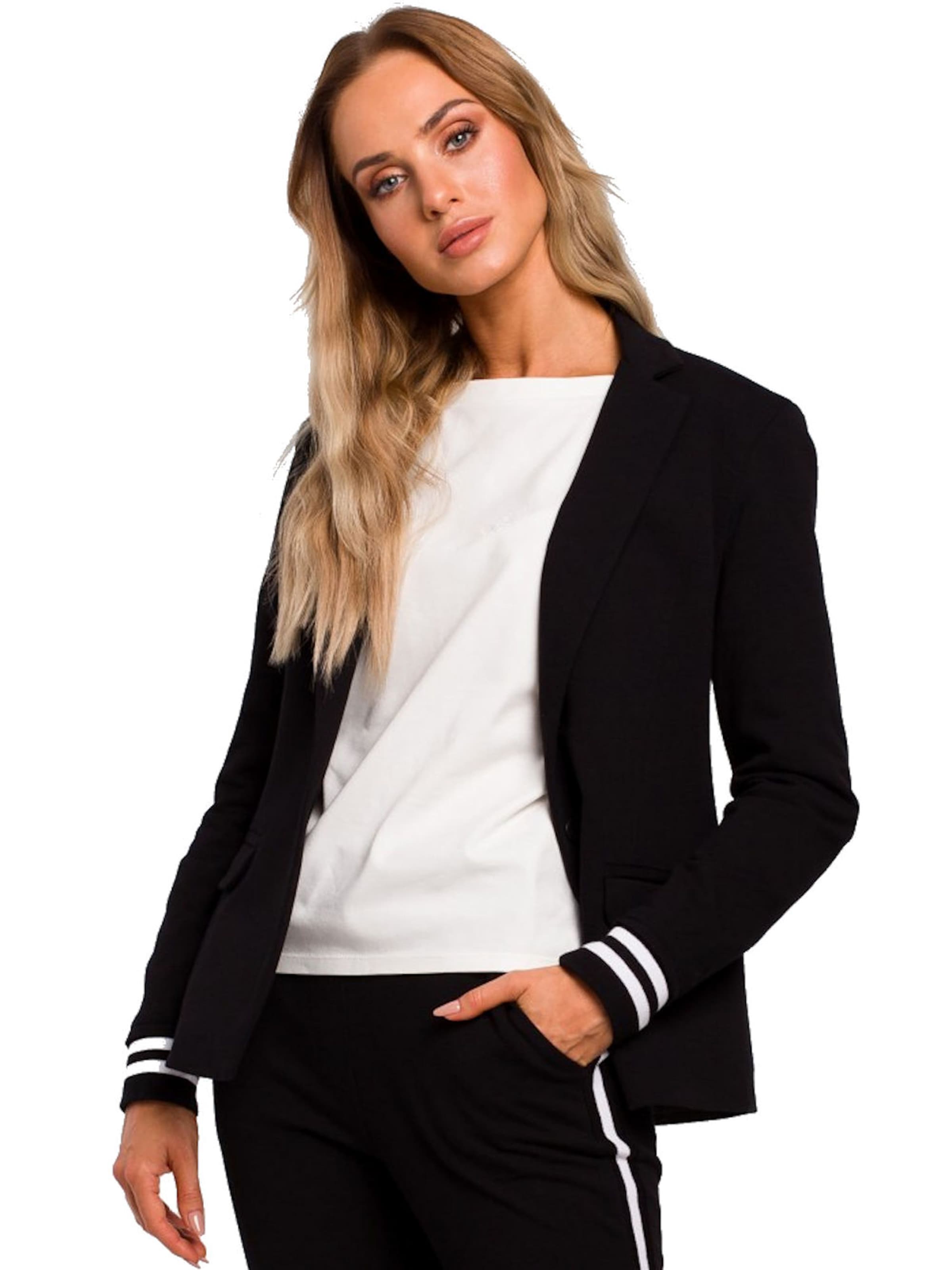 Numoco Blazer 'Sportliche Eleganz'‌‌‌‌‌‌‌‌‌ in Schwarz: Vorderseite