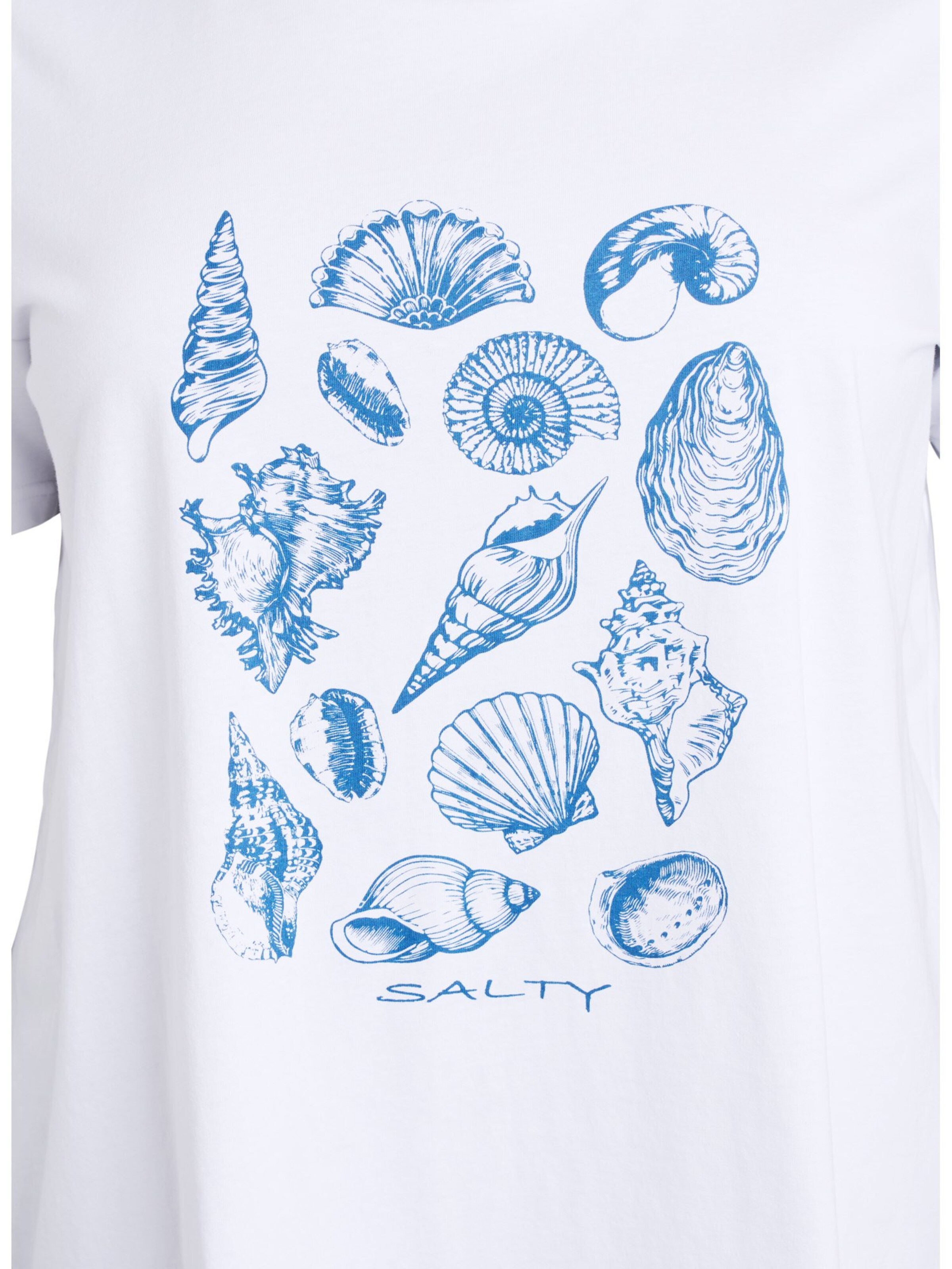 Zizzi T-shirt 'Vevelyn' in Weiß