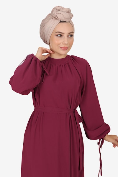 MODAMIHRAM Kleid in dunkelrot, Produktansicht