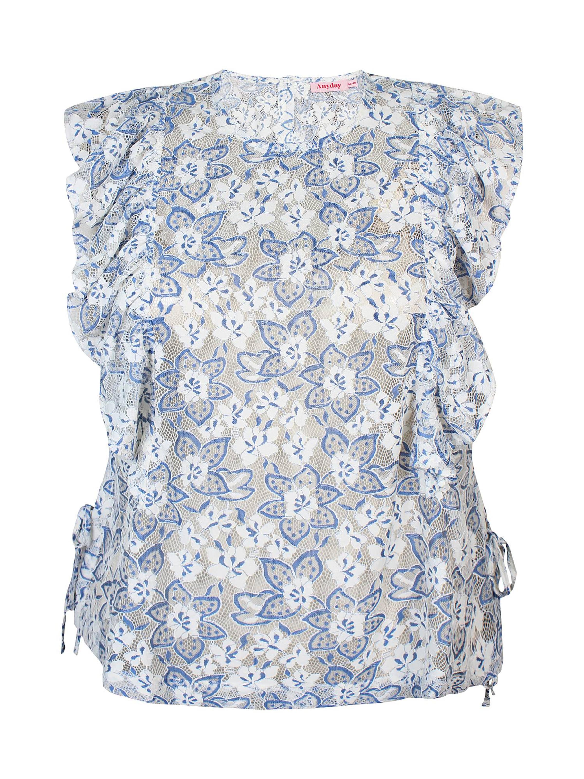 Anyday Top 'Moana 371' in Blauw: voorkant