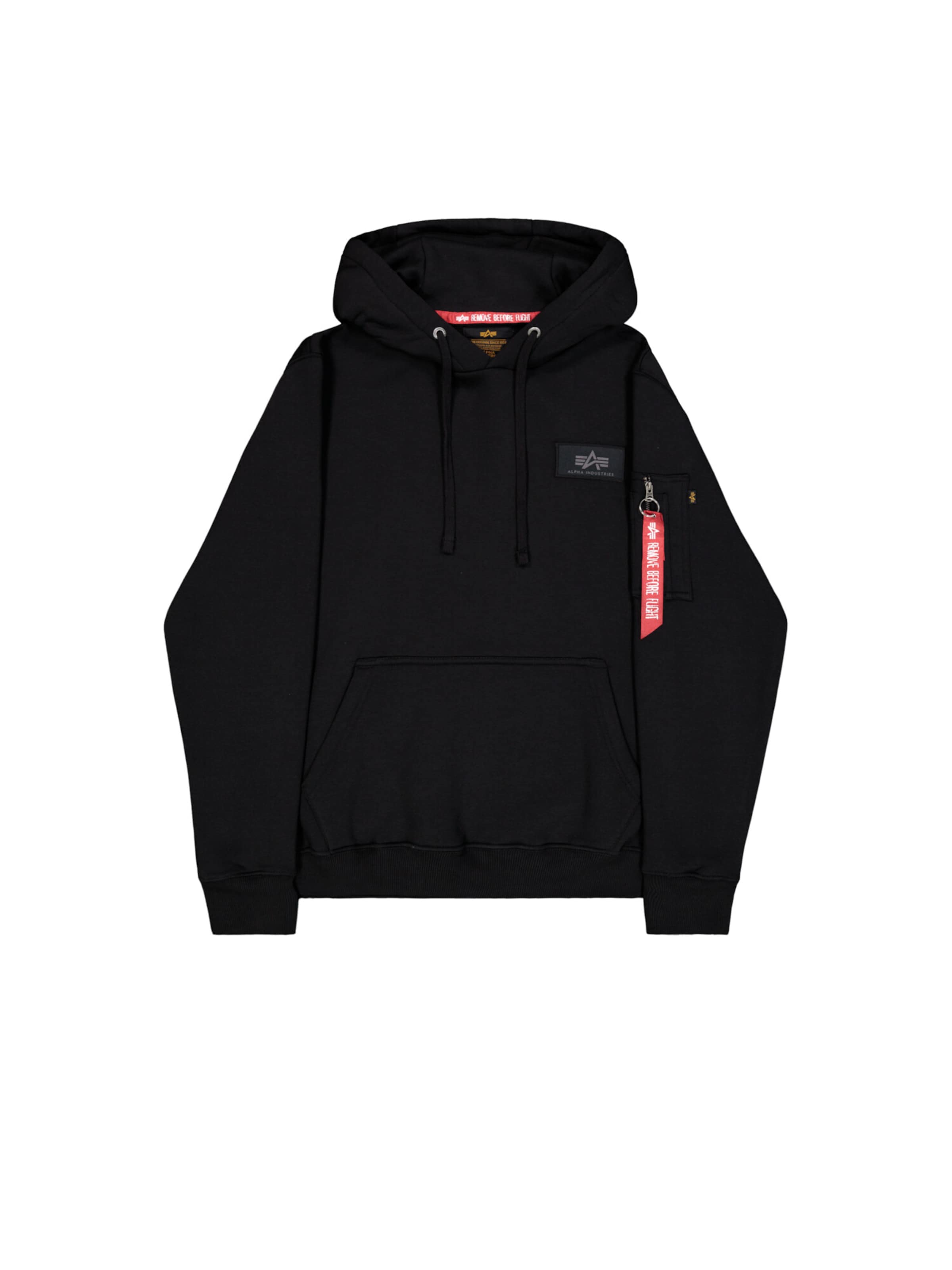 ALPHA INDUSTRIES Sweatshirt 'Backprint' in Black