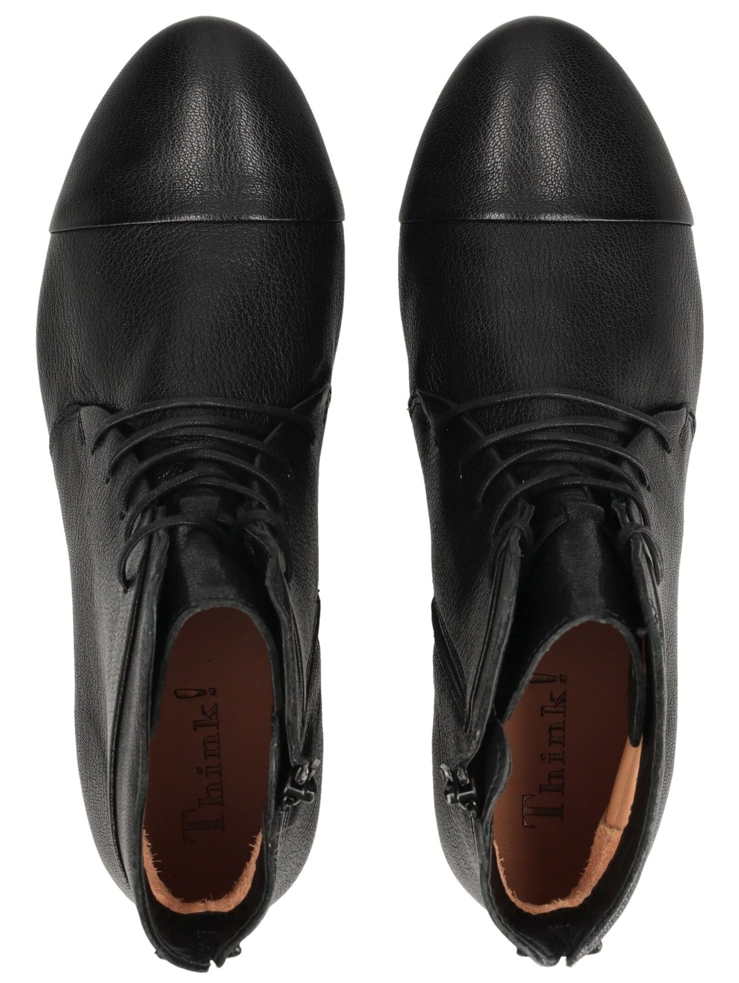 Bottines à lacets THINK! en noir