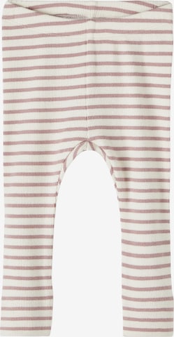 NAME IT Skinny Leggingsit 'NBNBani' värissä beige: etupuoli