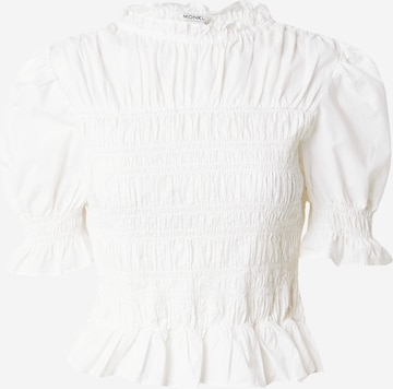 Monki Bluzka w kolorze biały: przód