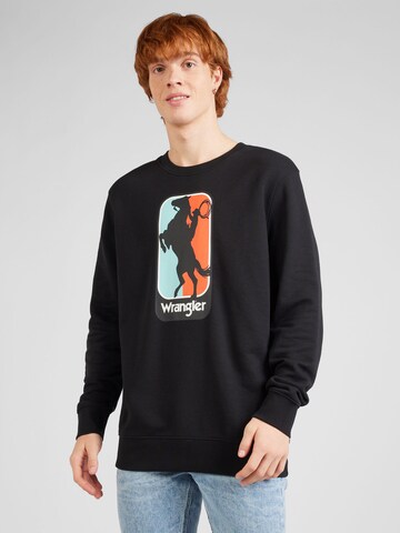 WRANGLER Sweatshirt i svart: framsida
