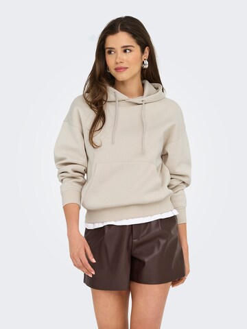 ONLY - Sweatshirt 'ONLBEST' em cinzento: frente