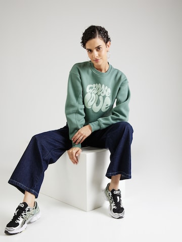 CATWALK JUNKIE Sweatshirt 'CHOOSE LOVE' in Grün