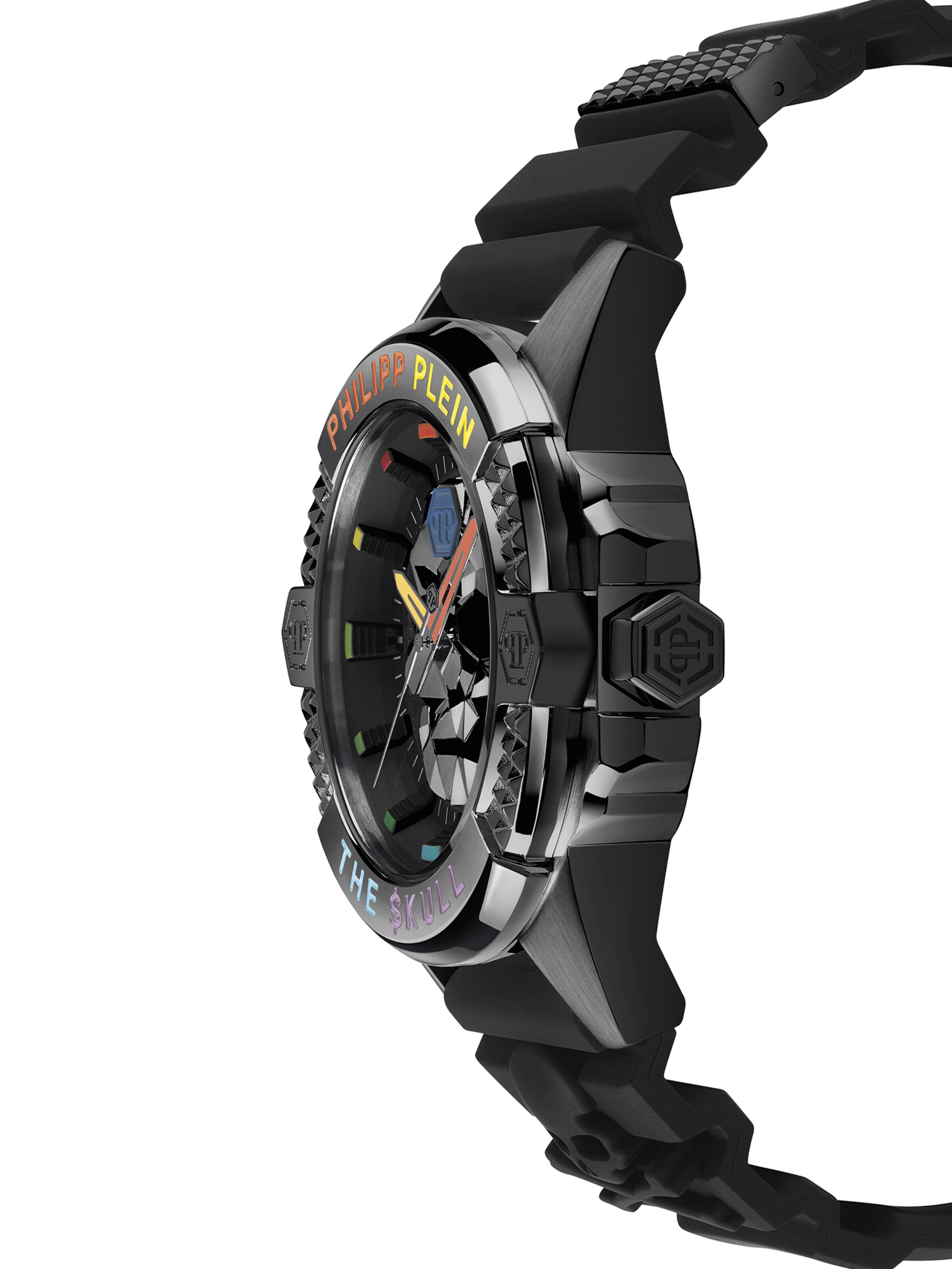 Philipp Plein Analog Watch 'THE $KULL' in Black