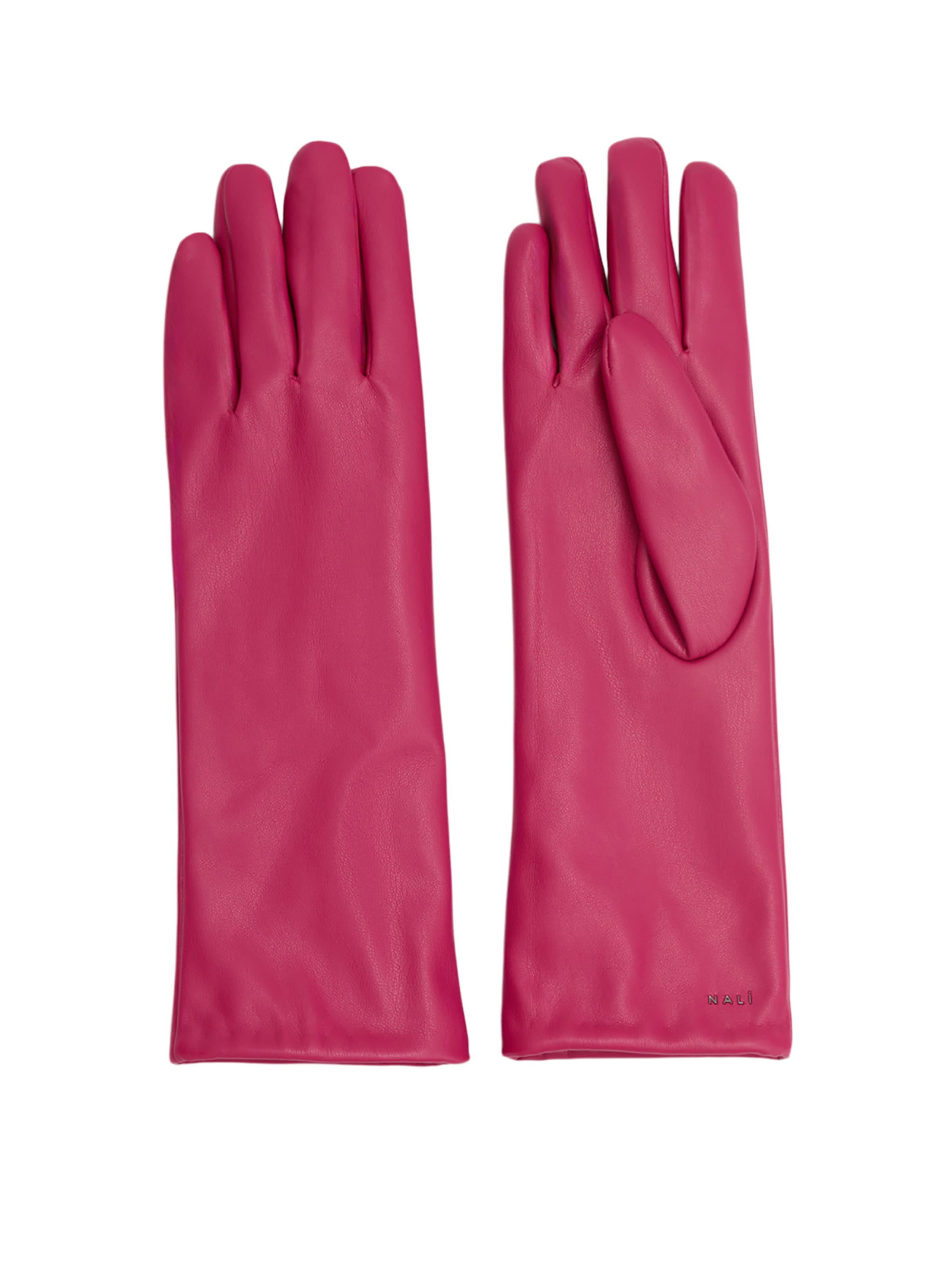 NALì Full finger gloves in Pink: front