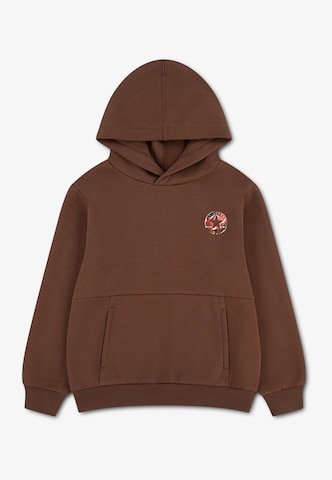 CONVERSE - Sudadera en marrón: frente
