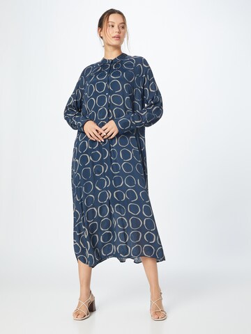 Emily Van Den Bergh Shirt Dress in Blue: front