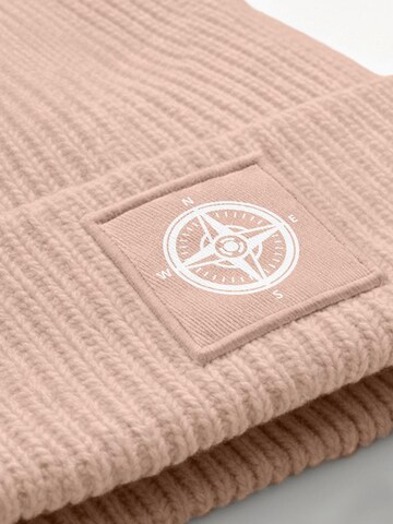 Neverless Beanie 'Kompass' in Pink