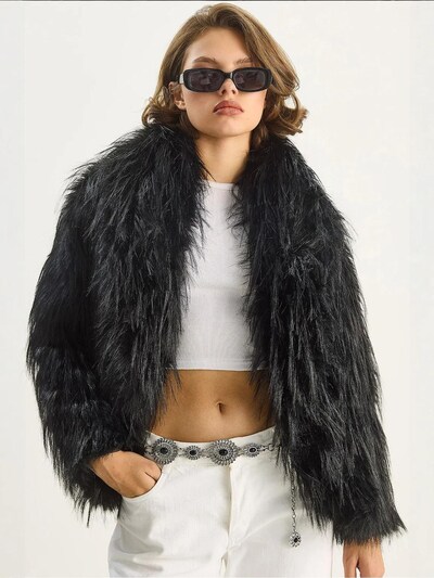 Bianco Lucci Between-Season Jacket in S in Black, Item view