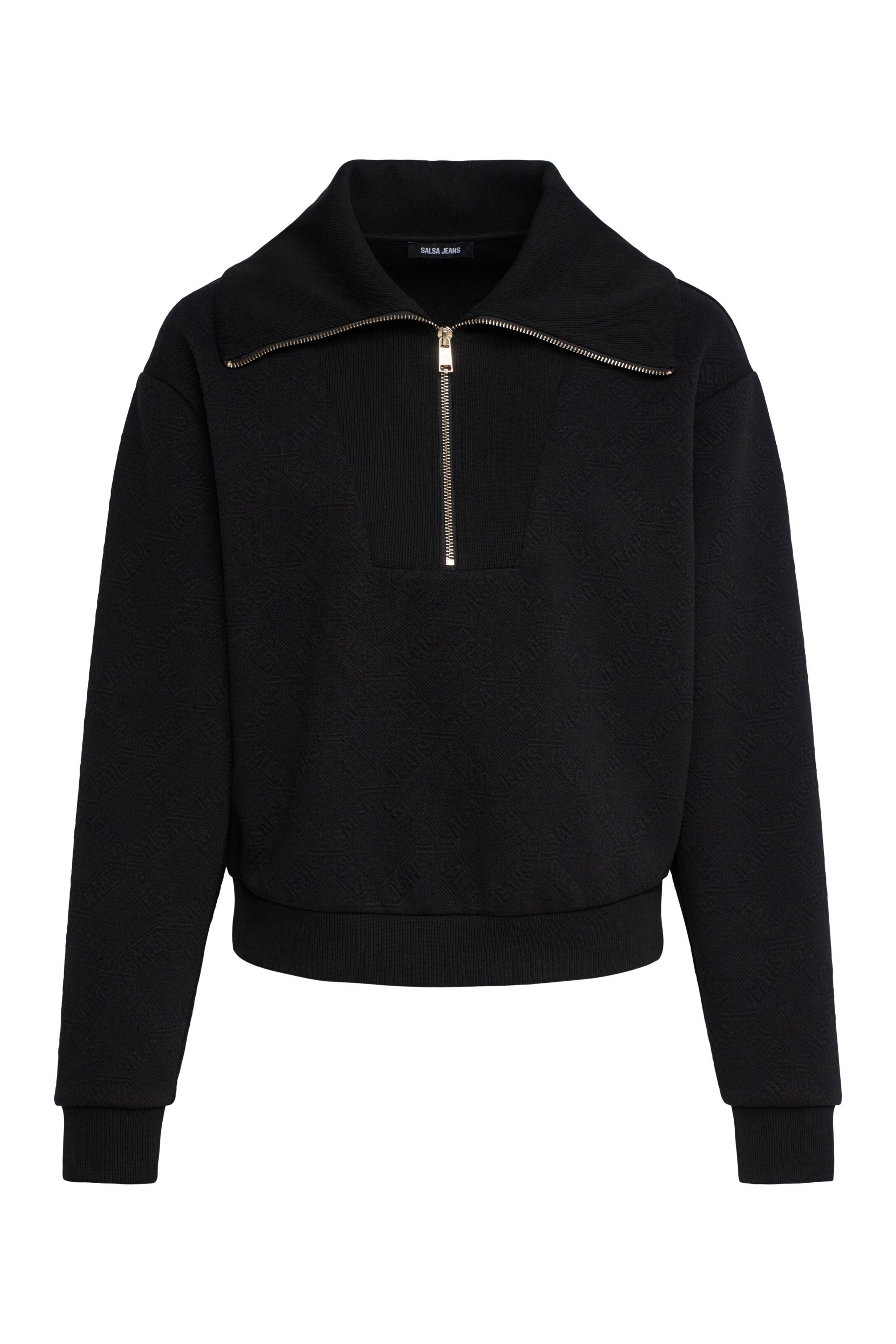 Salsa Jeans Langarm-shirts in Schwarz: Vorderseite