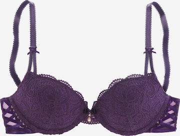 LASCANA Push-up Behå i lila: framsida