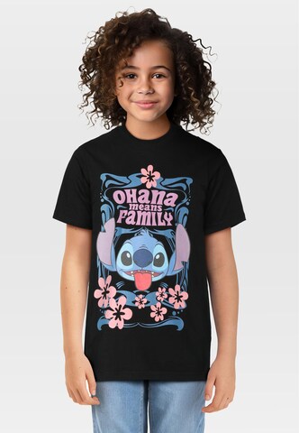 T-Shirt 'Lilo & Stitch' Mister Tee en noir