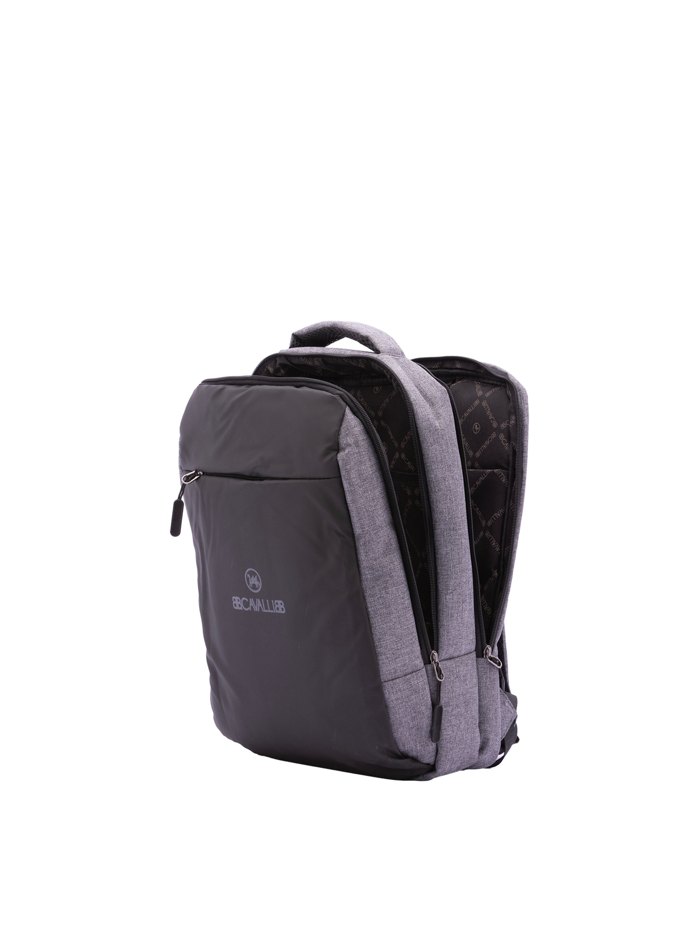 Zaino 'Zaino B Cavalli Poliestere Chiusura Zip Tasche Esterne 40x28x15 cm' di B. Cavalli in grigio