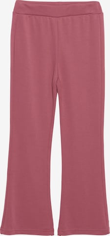 MINYMO Flared Leggings in Pink: front