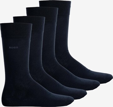 BOSS Socks in Blue: front