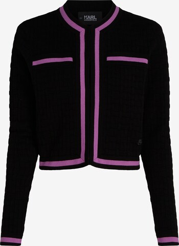 Cardigan Karl Lagerfeld en noir : devant