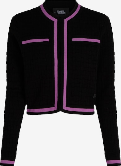 Karl Lagerfeld Cardigan en violet / noir, Vue avec produit