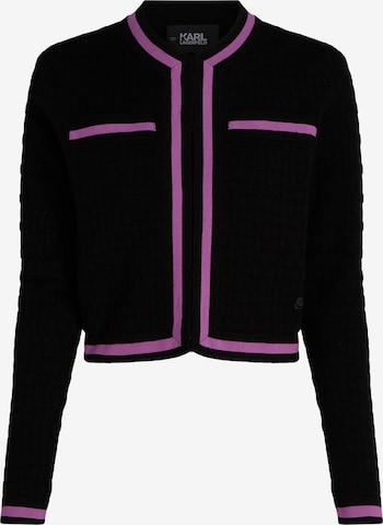 Cardigan Karl Lagerfeld en noir : devant