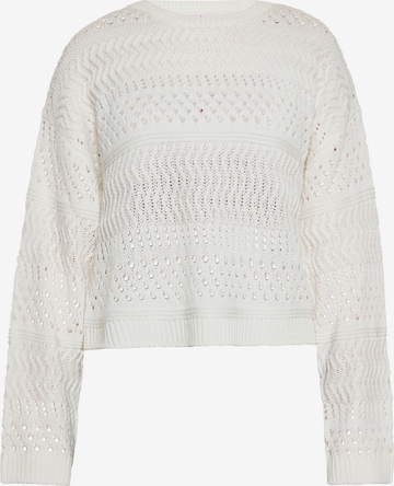 Pull-over MYMO en blanc : devant