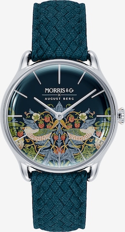 August Berg Analoog horloge 'MORRIS & CO' in Blauw: voorkant