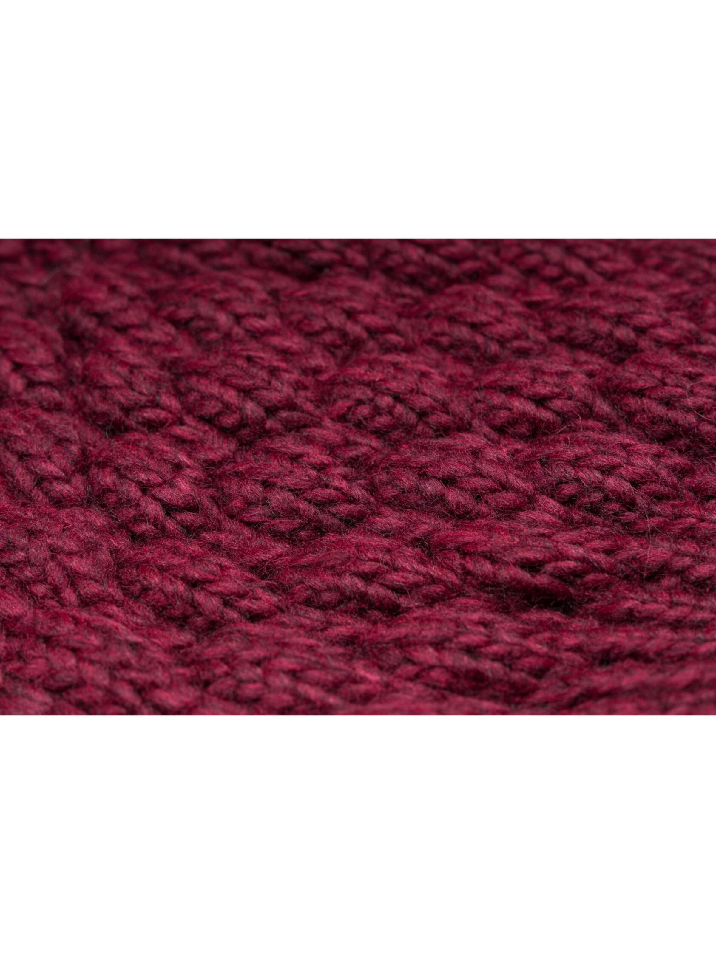 styleBREAKER Schlauchschal 'Strick Loop mit Bubblemuster'‌ in Rot