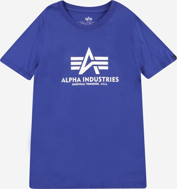 ALPHA INDUSTRIES Shirt in Blauw: voorkant