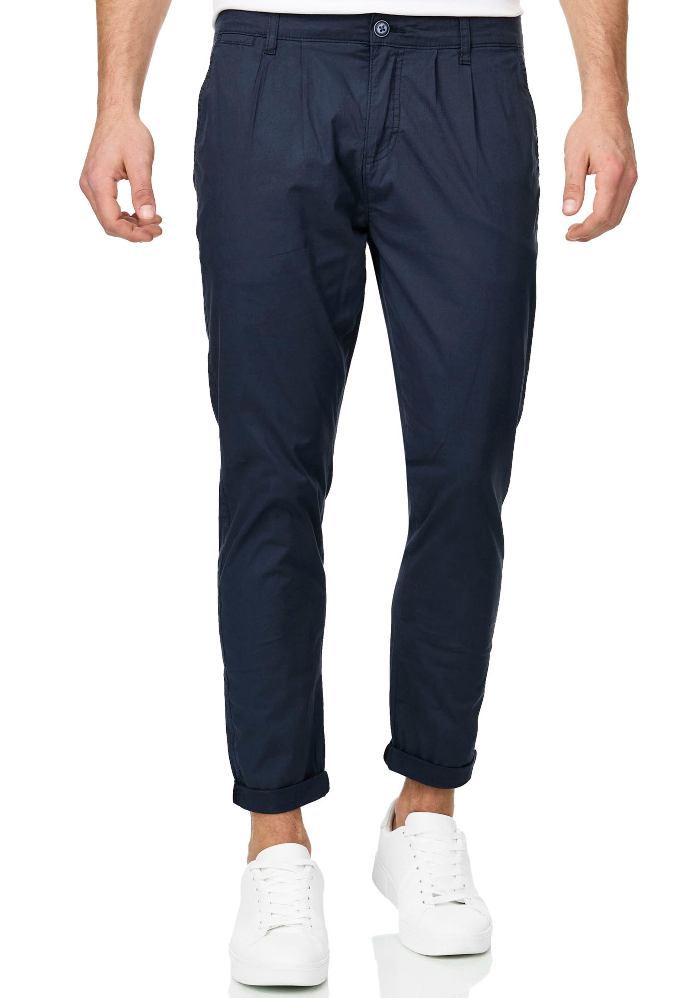 INDICODE JEANS Regular Pants in Blue: front