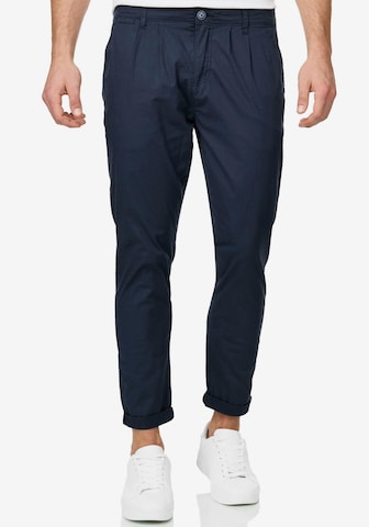 INDICODE Regular Pants in Blue: front