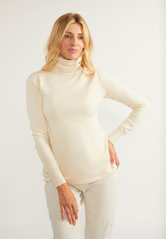 usha WHITE LABEL Sweater in Beige: front