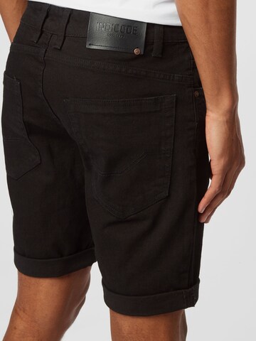 INDICODE JEANS Regular Jeans Shorts in Schwarz