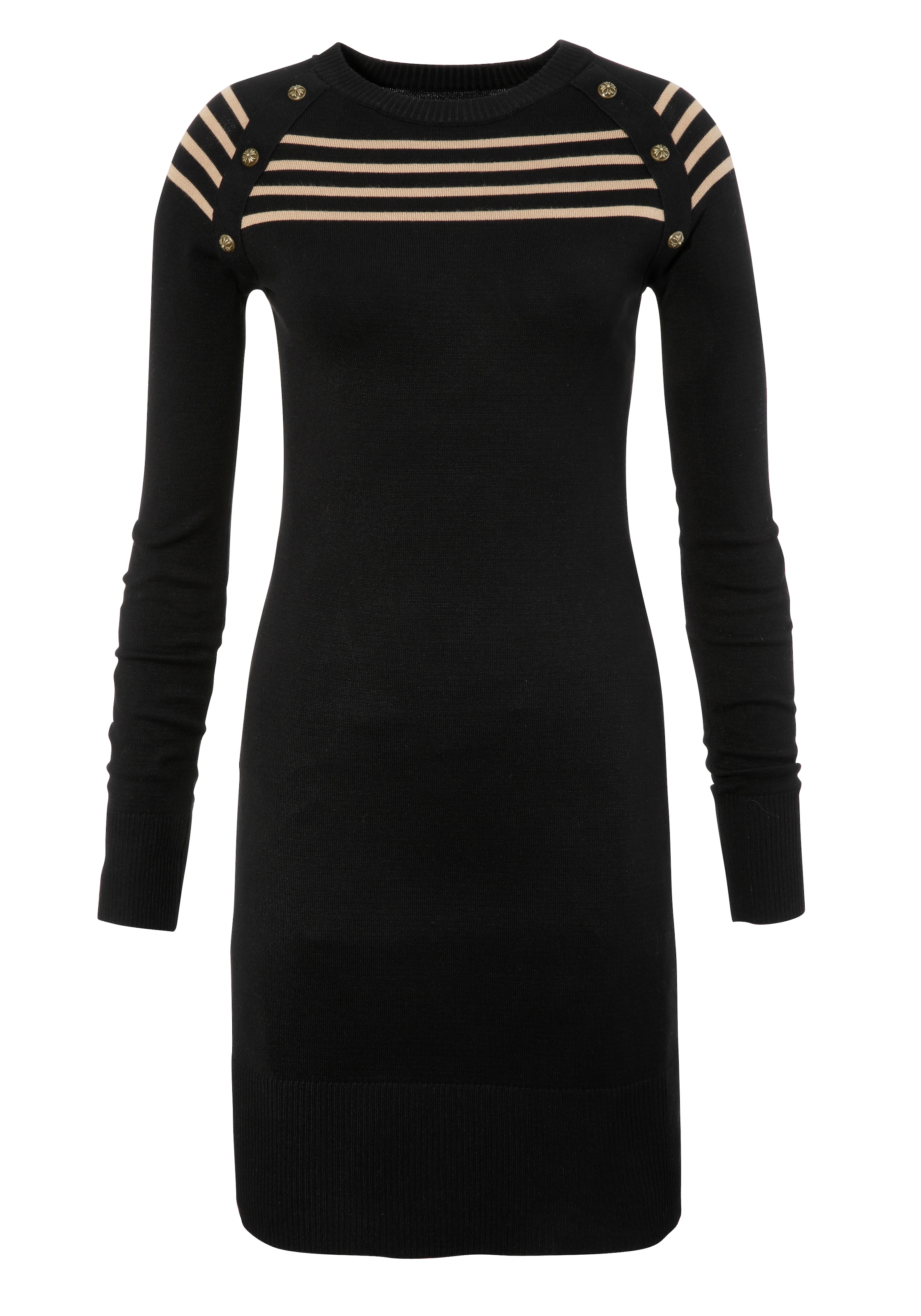 MELROSE Kleid in Schwarz: Vorderseite