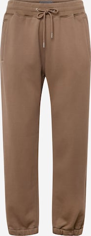 Abercrombie & Fitch Alt kitsenev Püksid, värv pruun: eest vaates